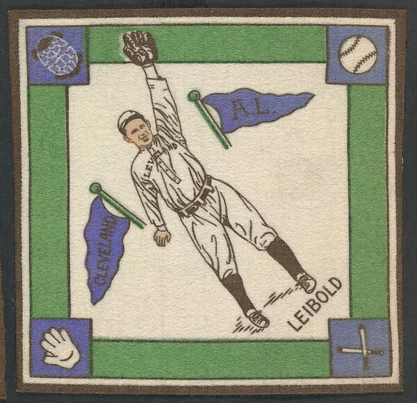 Nemo Leibold, Cleveland, American League from Baseball Players Felt Blanket series (B18) — Unknown