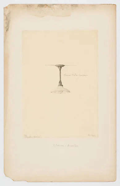 Design for hanging ceiling light fixture — Louis C. Tiffany|Tiffany Studios