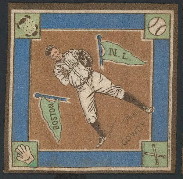 Hank Gowdy, Boston, National League from Baseball Players Felt Blanket series (B18) — Unknown