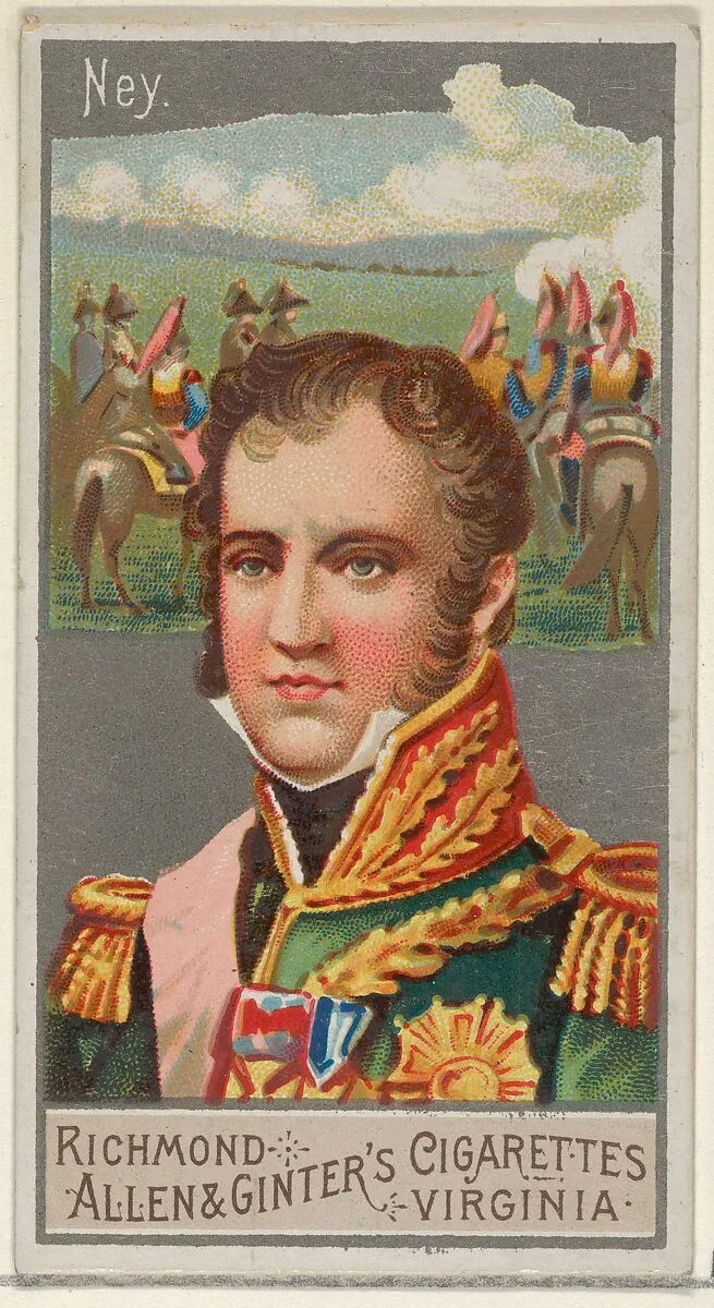 Michel Ney, from the Great Generals series (N15) for Allen & Ginter Cigarettes Brands — Allen & Ginter|George S. Harris & Sons