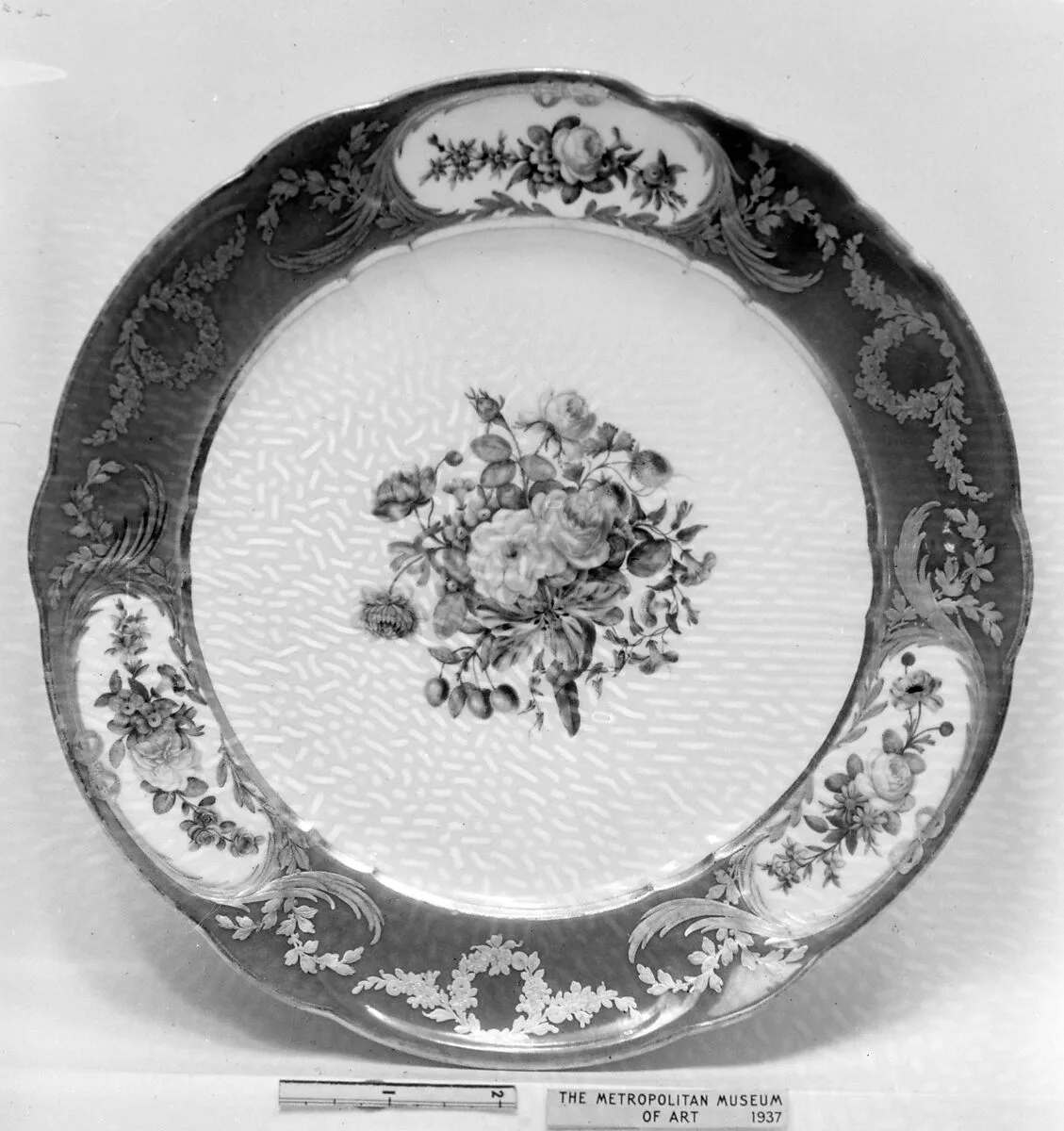 Plate (part of a service) — Sèvres Manufactory|Jacques-François-Louis de Laroche