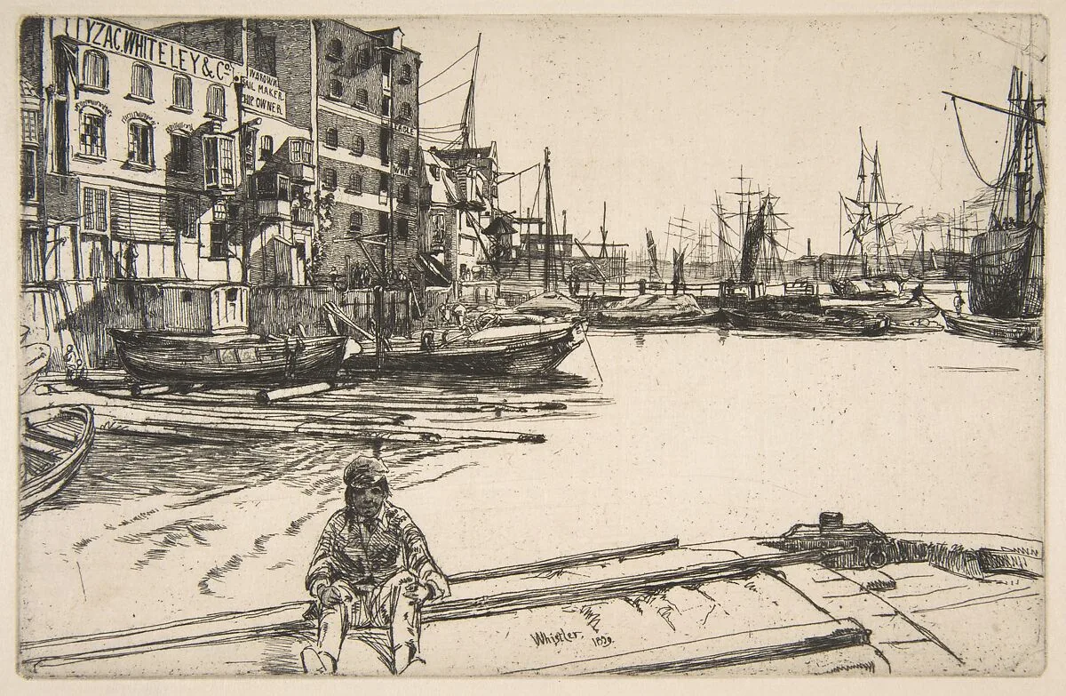 Eagle Wharf — James McNeill Whistler