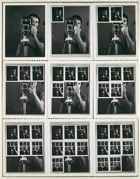 Nine Polaroid Photographs of a Mirror — William Anastasi