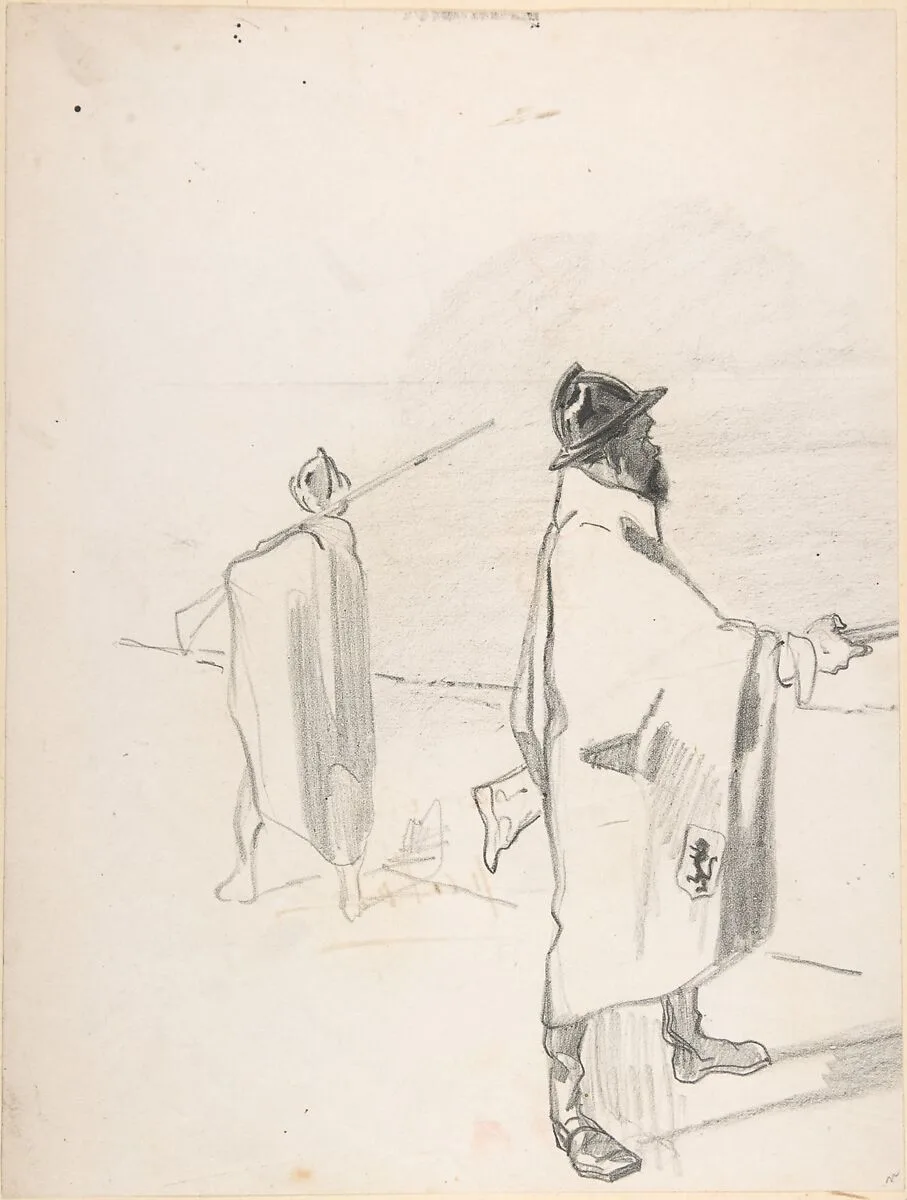 Two Belgian soldiers — Félicien Rops