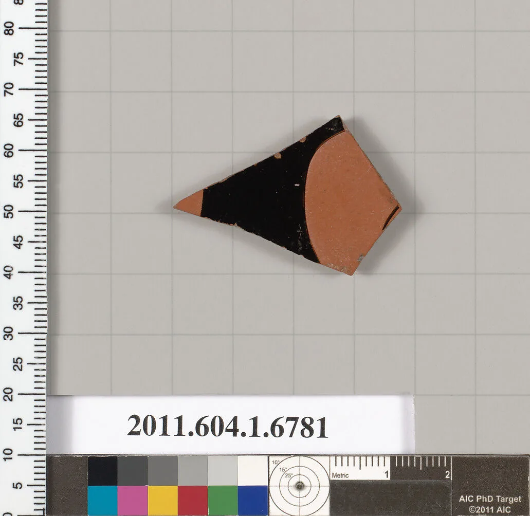Terracotta fragment of a kylix (drinking cup) — Unknown