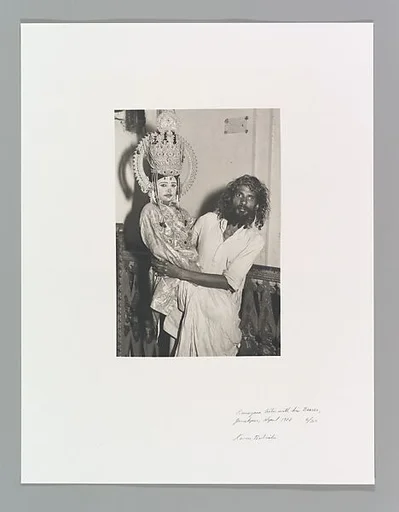 Ramayana Actor with his Bearer, Janakpur, Nepal