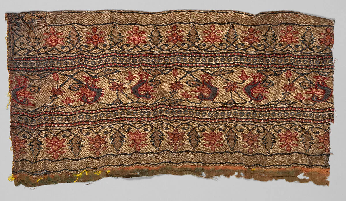 Four Chandanri Sari Border Fragments — Unknown