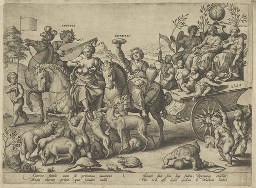 Childhood (Dawn) from The Four Ages of Man and Death with the Last Judgment