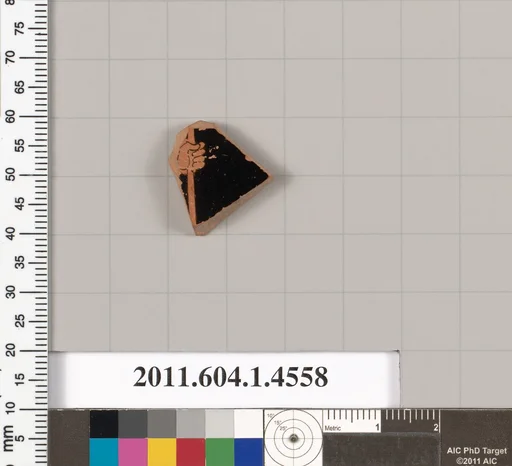 Terracotta fragment of a kylix (drinking cup)