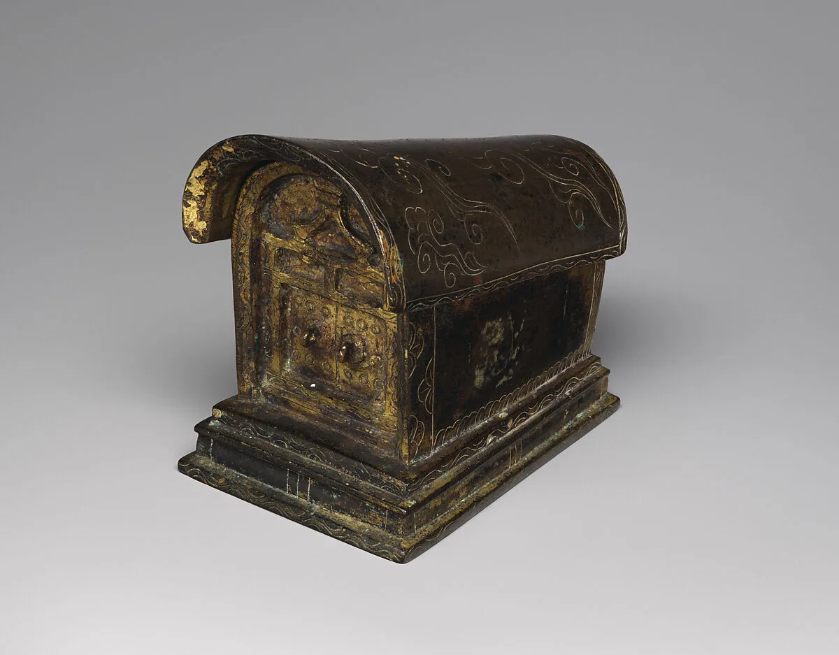 唐 鎏金銅舍利棺|Reliquary in the shape of a coffin — Unknown