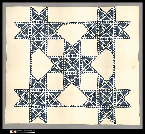 Quilt, Star pattern — Eliza Smith Barber
