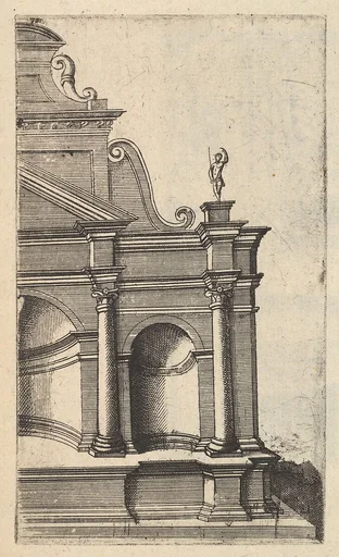 Partial View of a Monument [Mercurii Templum] from the series 'Ruinarum variarum fabricarum delineationes pictoribus caeterisque id genus artificibus multum utiles'