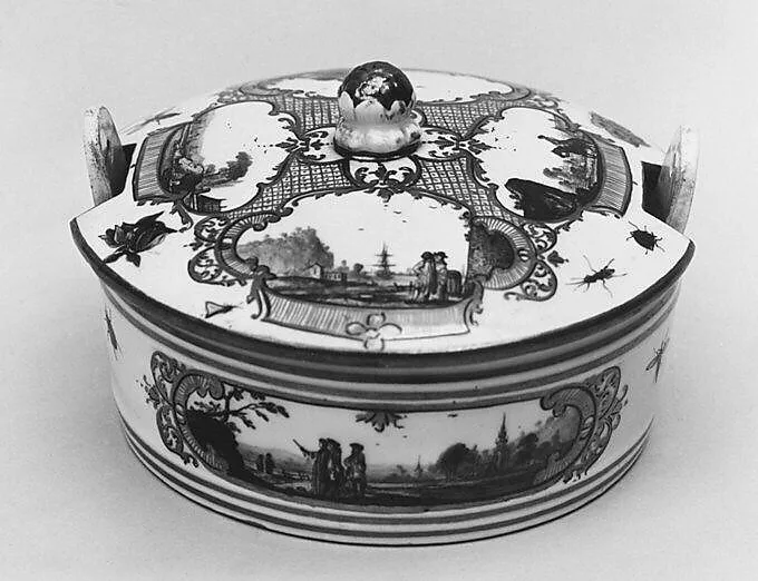 Butter dish with cover — Meissen Manufactory