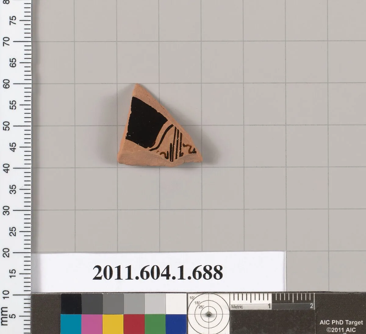 Terracotta fragment of a kylix (drinking cup) — Unknown