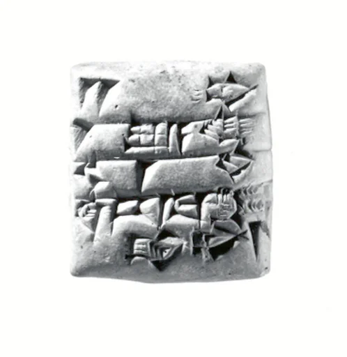 Cuneiform tablet: receipt of oxen and sheep
