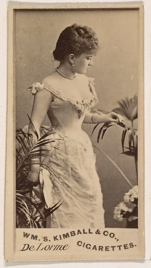 Miss De Lorme, from the Actresses series (N203) issued by Wm. S. Kimball & Co. — William S. Kimball & Company