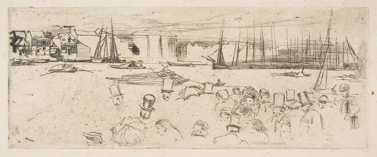 The Penny Boat (Penny Passengers, Limehouse) — James McNeill Whistler