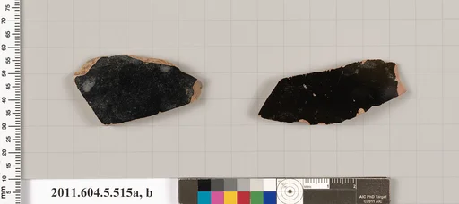 Terracotta fragments of kylikes (drinking cups)