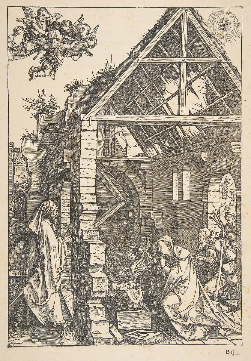 The Nativity, from "The Life of the Virgin" — Albrecht Dürer