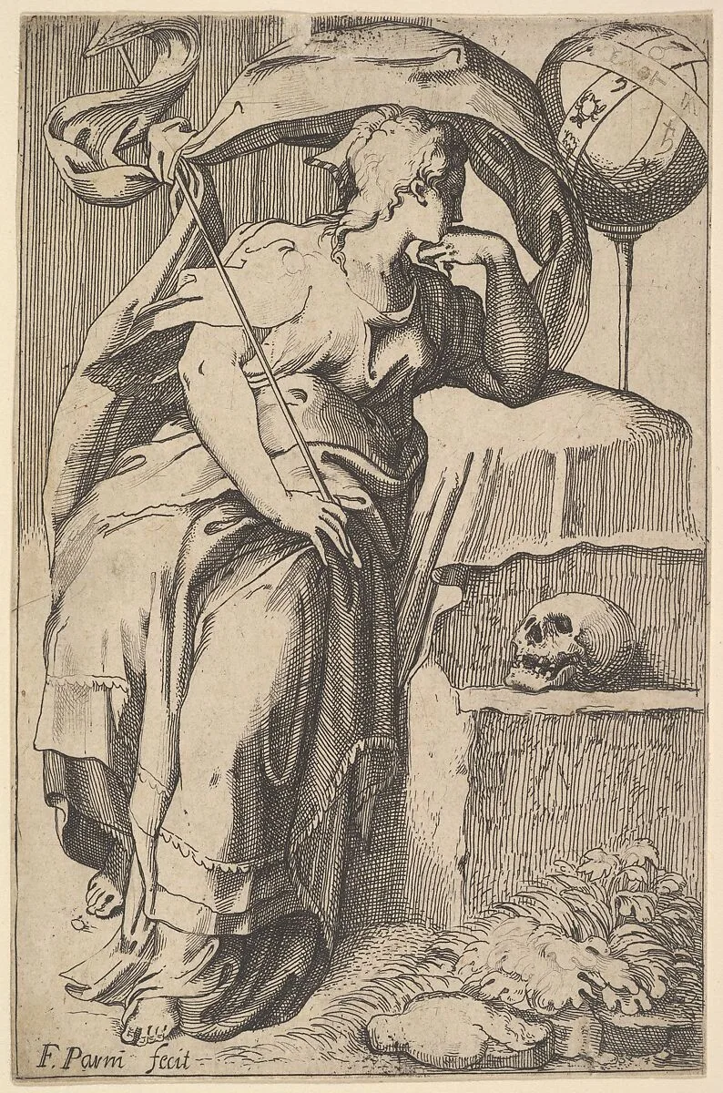 Astrology — Anonymous, Italian, 17th century|Parmigianino (Girolamo Francesco Maria Mazzola)