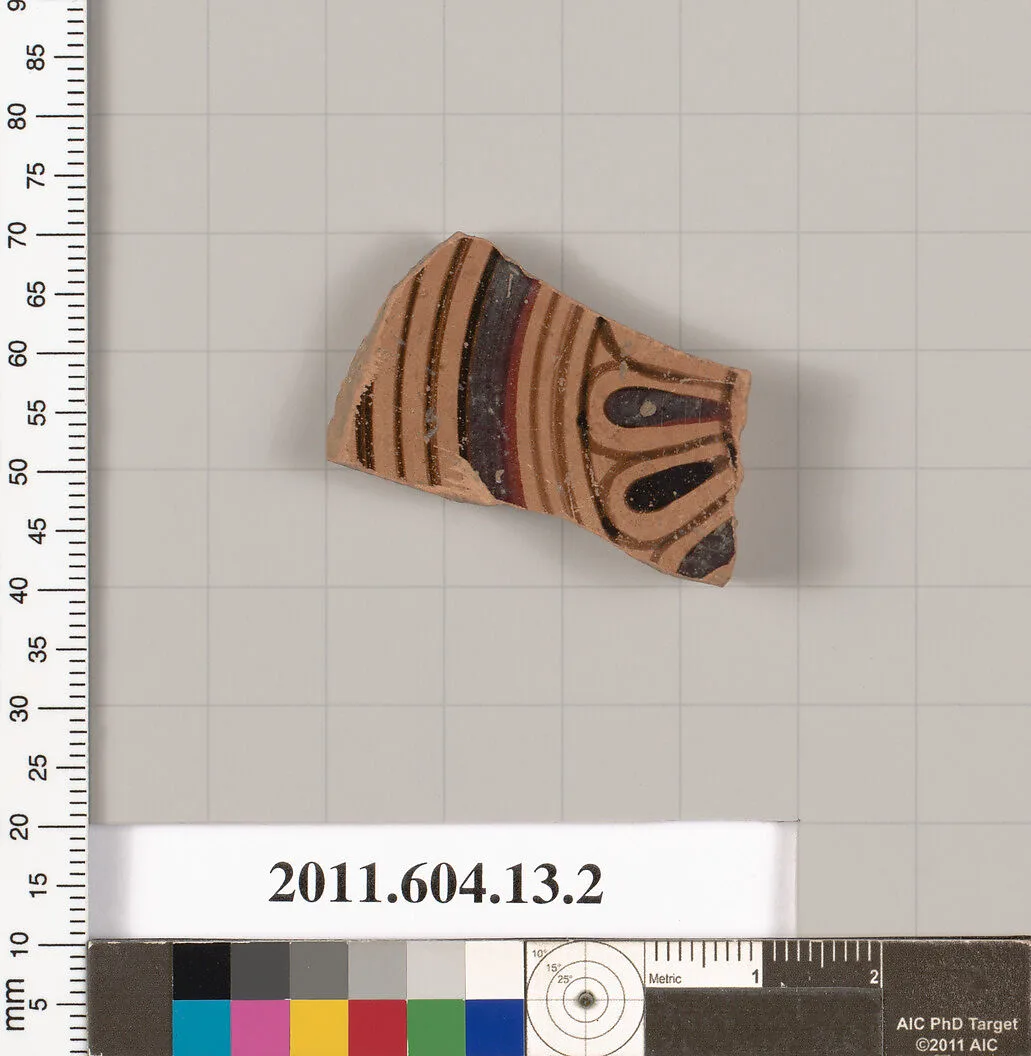 Terracotta fragment of a kylix (drinking cup) — Unknown