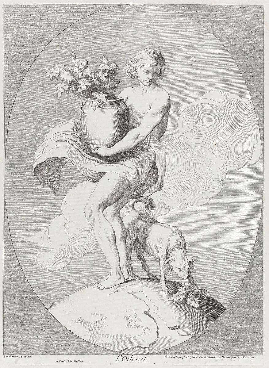 Smell — François Joullain|Edme Bouchardon|Anne Claude Philippe de Tubières, comte de Caylus|Etienne Fessard