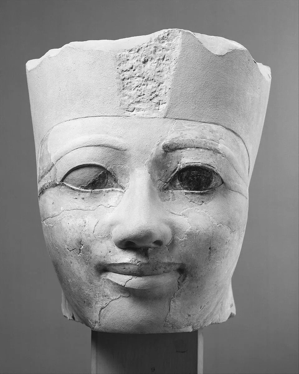 Head of an Osiride Statue of Hatshepsut Originally in the Temple Sanctuary SE Corner — Unknown