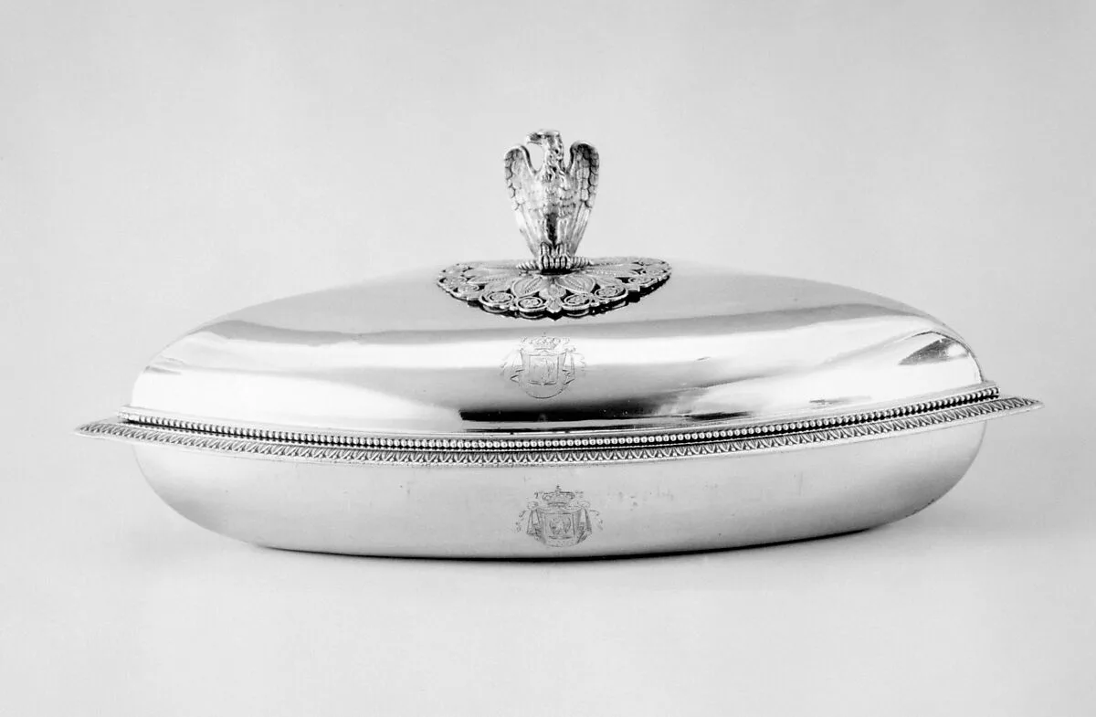 Dish with cover (part of dining service) — Martin-Guillaume Biennais