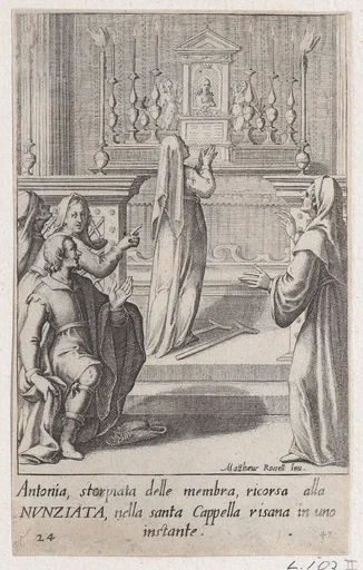 Antonia, from Scelta d'Alcuni Miracoli e Grazie della Santissima Nunziata di Firenze (Selection of Some Miracles and Graces that Occurred in the Church of the Annunziata in Florence)
