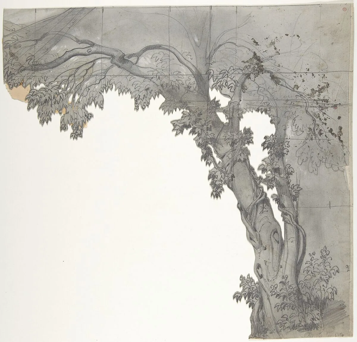Design for a Stage Set at the Opéra, Paris — Eugène Cicéri