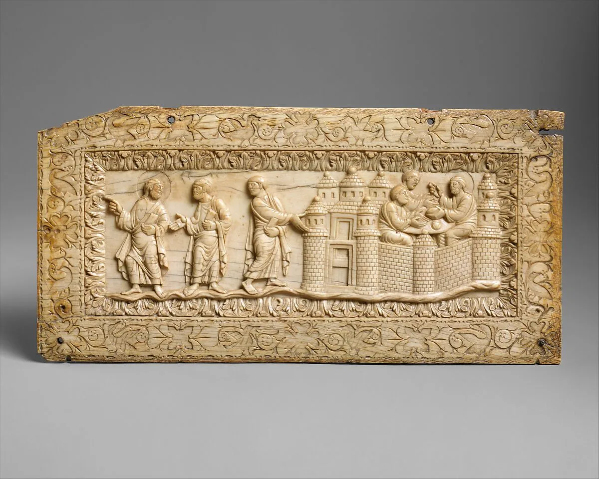 Plaque with Scenes at Emmaus — Unknown