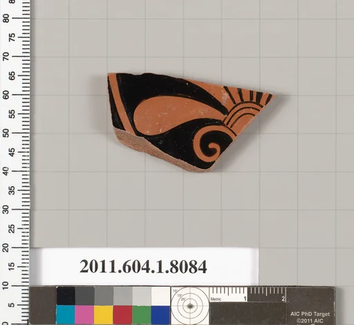 Terracotta fragment of a kylix (drinking cup)