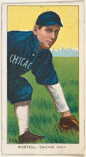 Purtell, Chicago, American League, from the White Border series (T206) for the American Tobacco Company