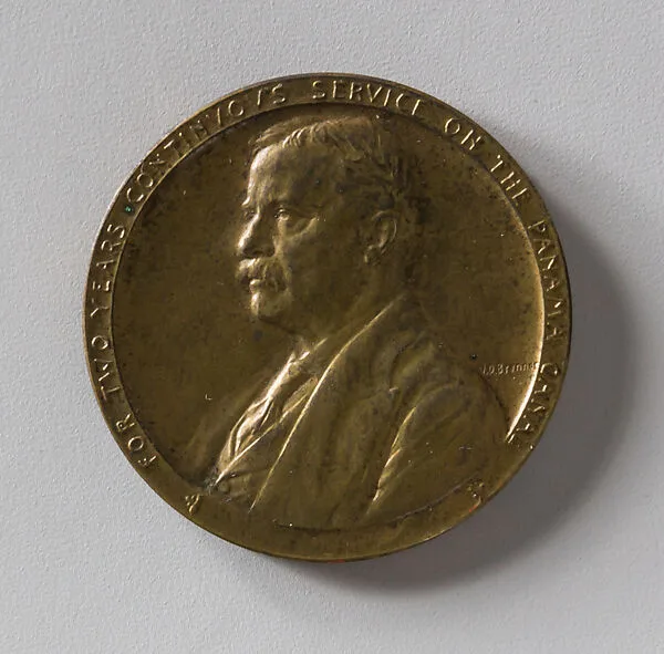 Panama Canal Medal for Two Years Continuous Service on the Canal — Victor David Brenner