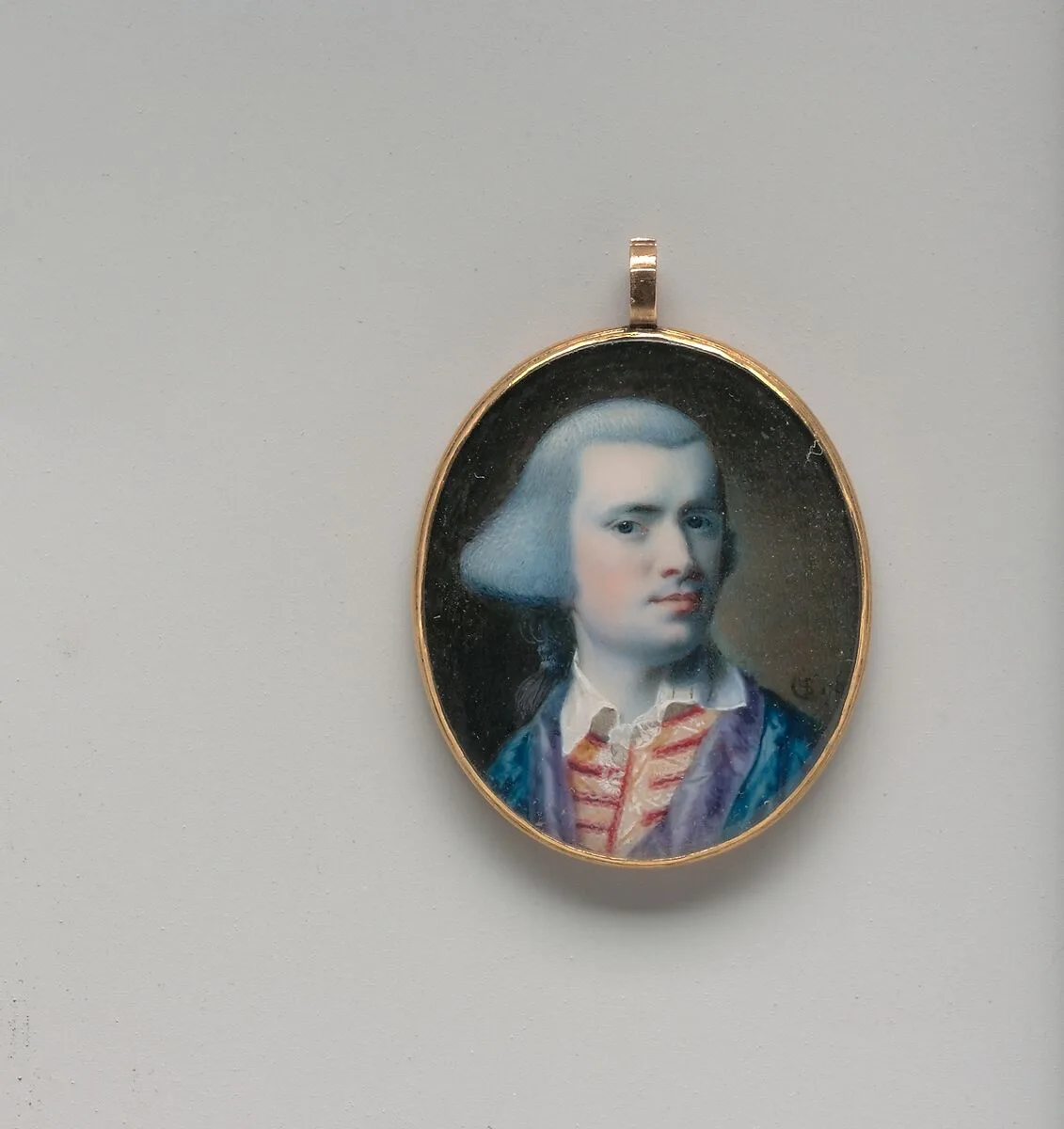 Self-portrait miniature — John Singleton Copley