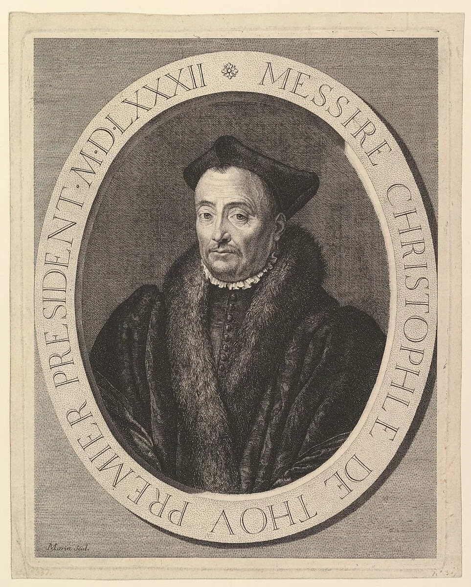Christophe de Thou, premier president au Parlement — Jean Morin
