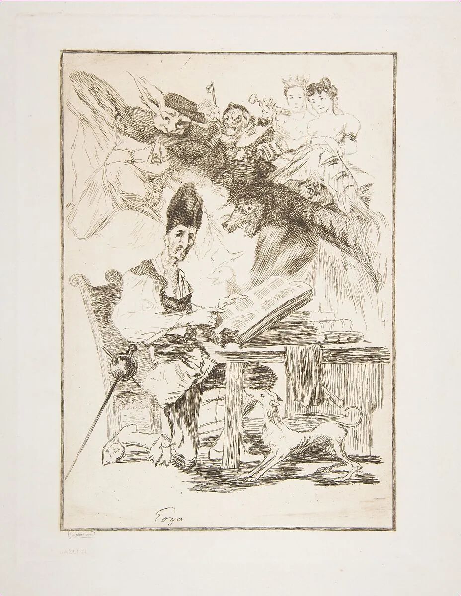 Don Quichotte — Félix Bracquemond|Goya (Francisco de Goya y Lucientes)