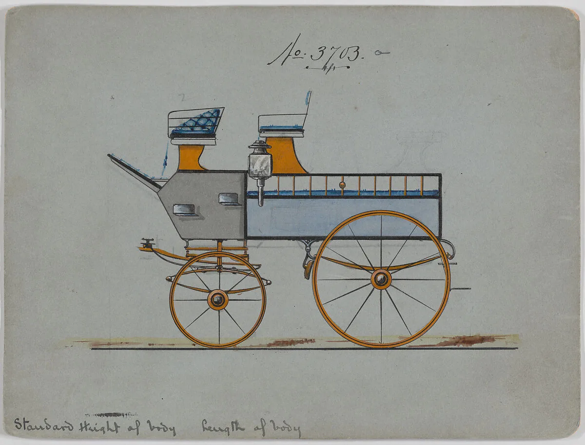 Design for Wagonette Break, no. 3703a — Brewster & Co.