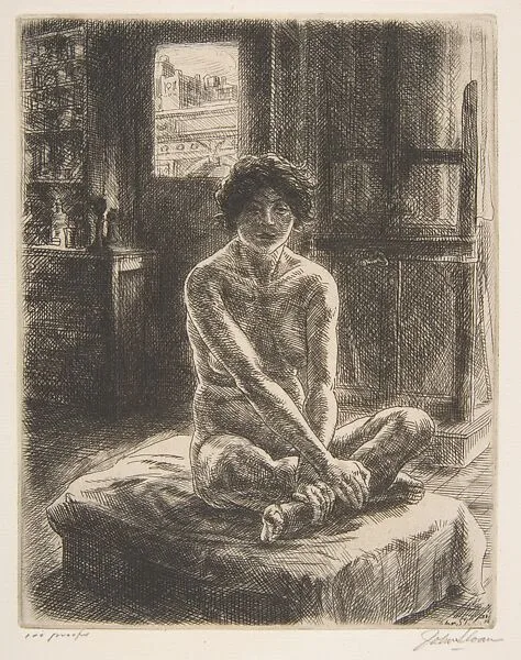 Nude on Posing Stand — John Sloan
