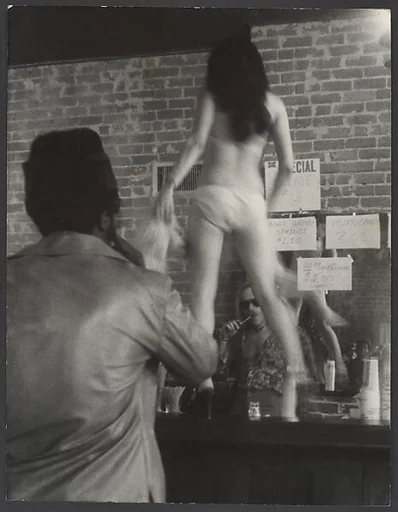 [Go-Go Dancer on Bar, New Orleans, Louisiana]