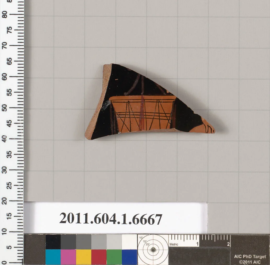 Terracotta fragment of a kylix (drinking cup) — Unknown