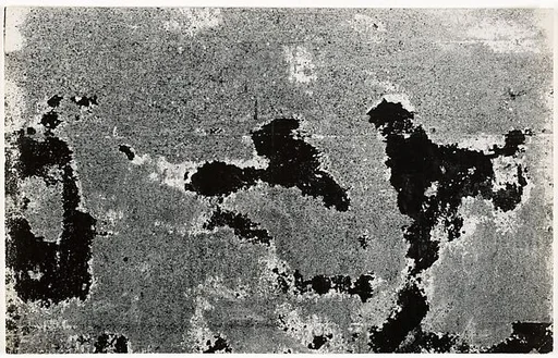[New Jersey: Black Poster Shreds on Cement Wall]