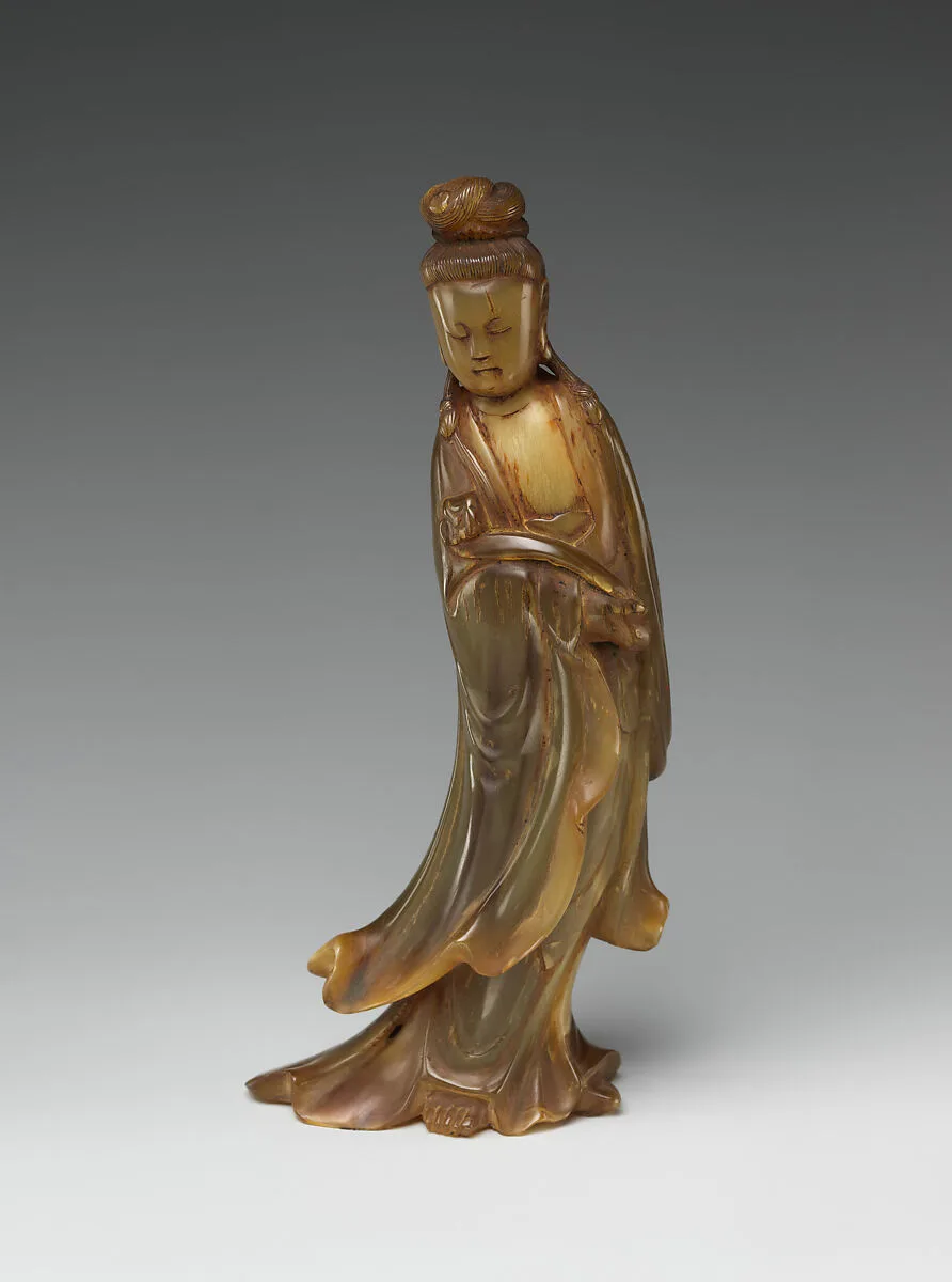 清 角雕觀音立像|Bodhisattva Guanyin — Unknown