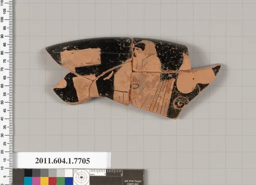 Terracotta fragment of a kylix (drinking cup)