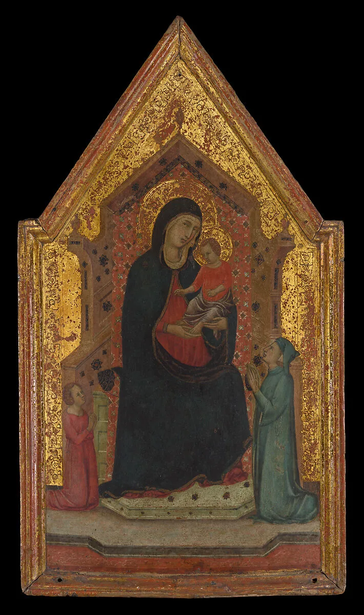 Madonna and Child Enthroned with Two Donors — Goodhart Ducciesque Master