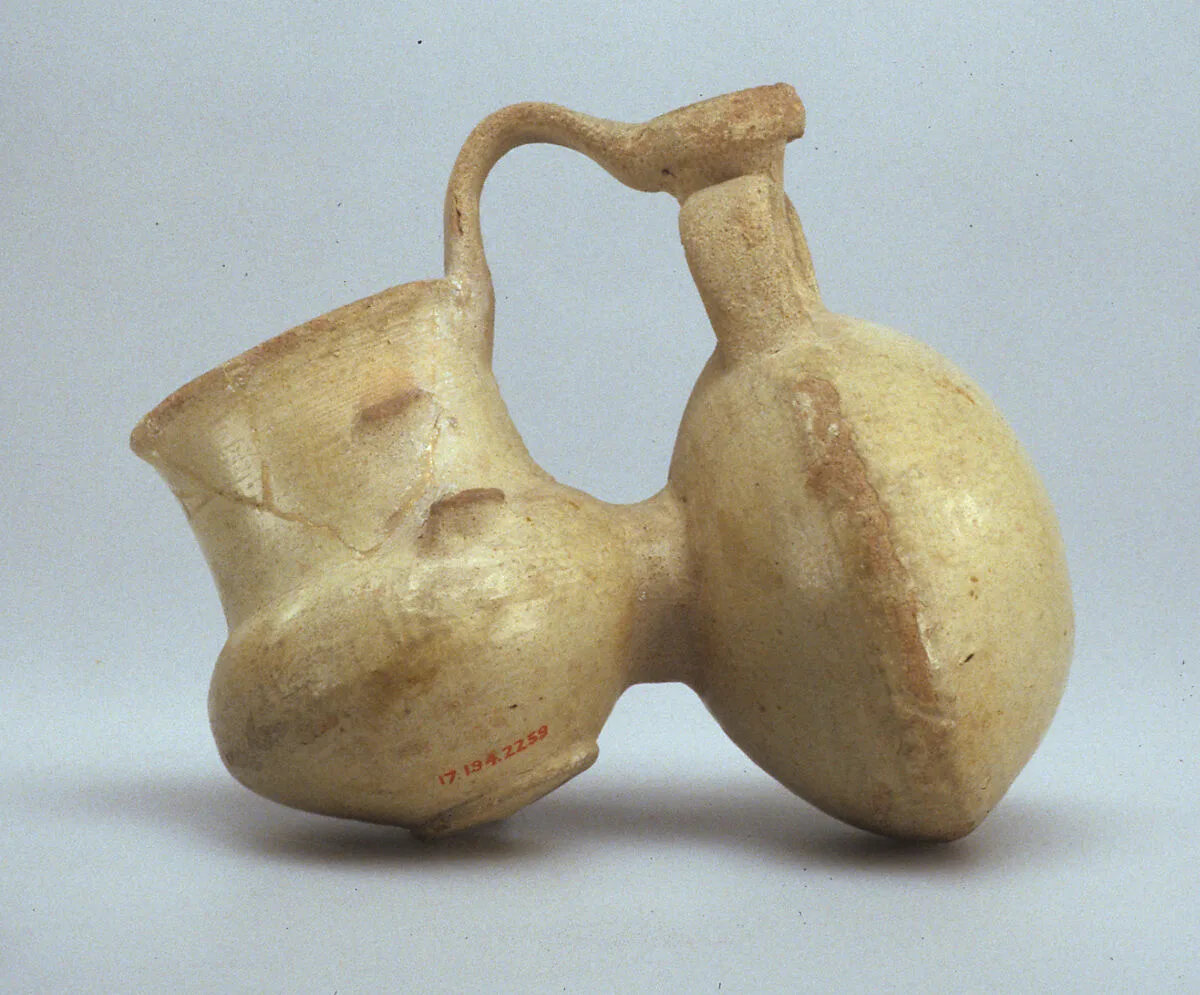 Composite Lentoid Bottle and Beaker — Unknown