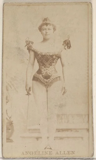Angeline Allen, from the Actors and Actresses series (N45, Type 8) for Virginia Brights Cigarettes