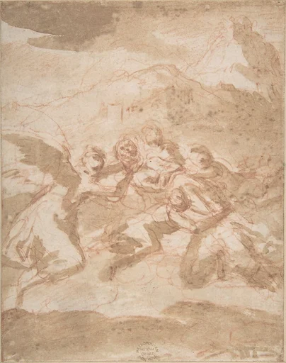 Angels Carrying a Saint