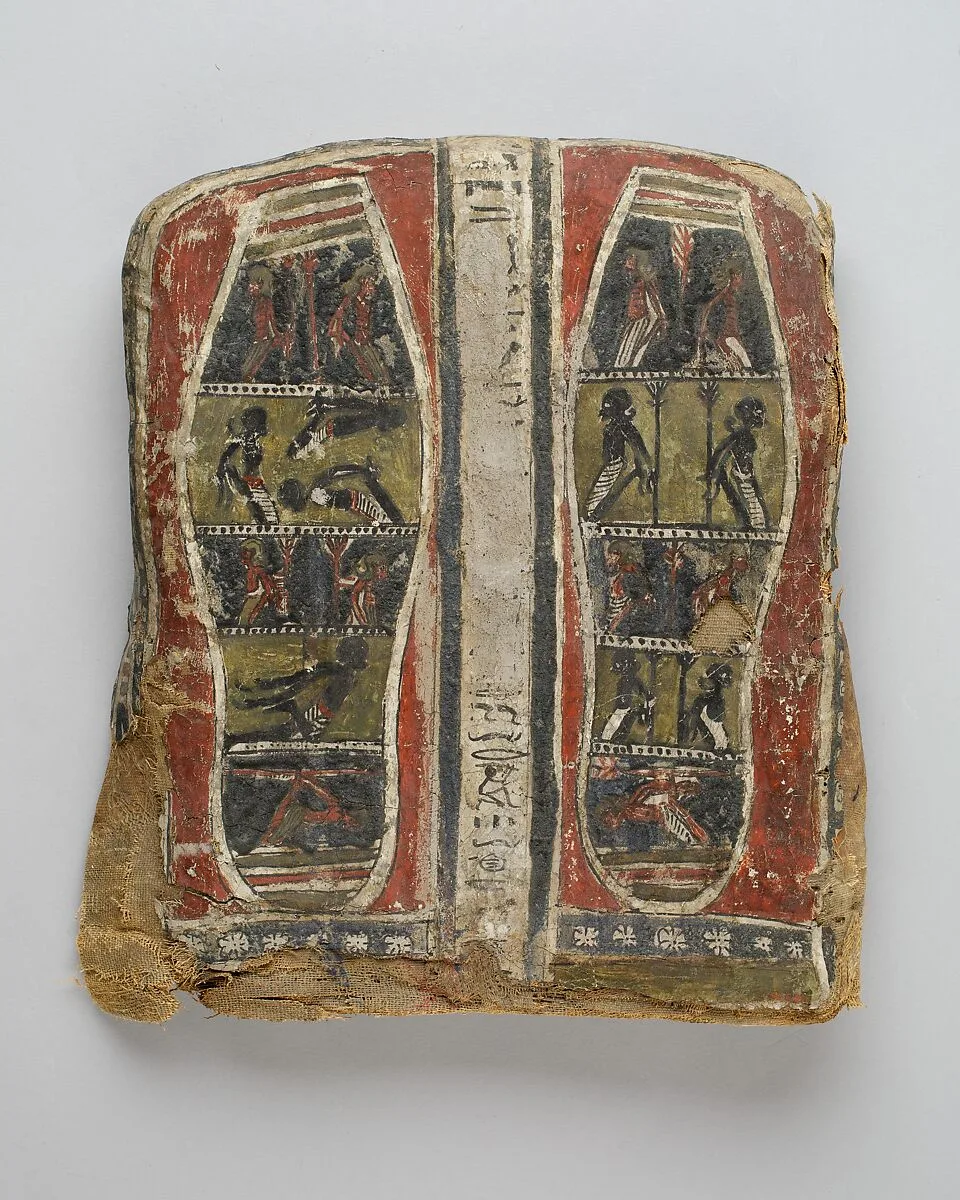 Footboard from a cartonnage case — Unknown