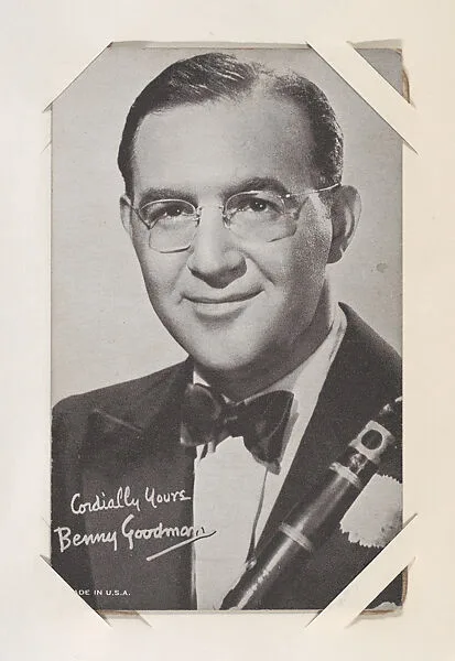 Benny Goodman from TV and Radio Stars Exhibit Cards series (W409) — Unknown